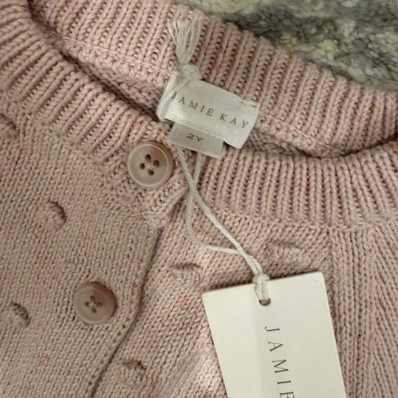 Jamie Kay Pale Pink Bobble Cardigan - Picture 2 of 2